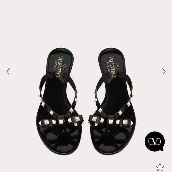LIKE NEW VALENTINO ROCKSTUD FLIP FLOP SIZE 38/8 - Picture 6 of 7